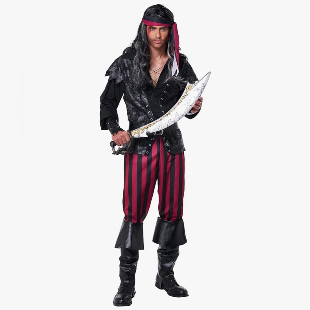 Men's Ruthless Rogue Pirate Costume - BN